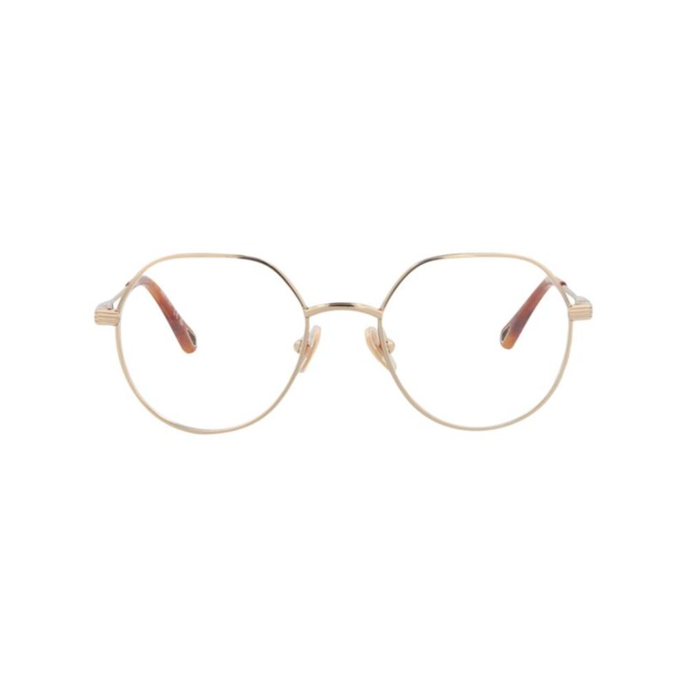 Chloé Round-Frame Metal Optical Frames Gold Womens